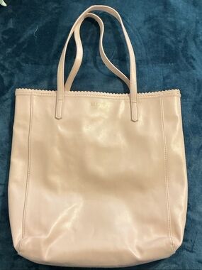 BCBGeneration Pale Blush Leather Tote